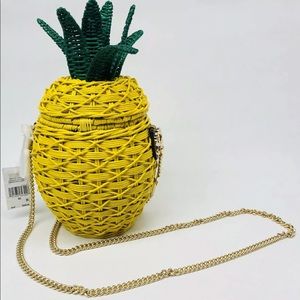 Michael Kors Straw Pineapple Crossbody Purse
